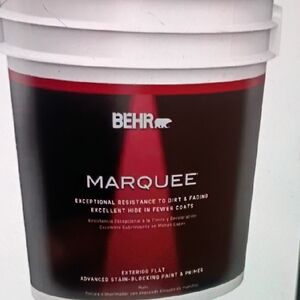 Behr Marquee Exterior Flat Paint - Deep Red